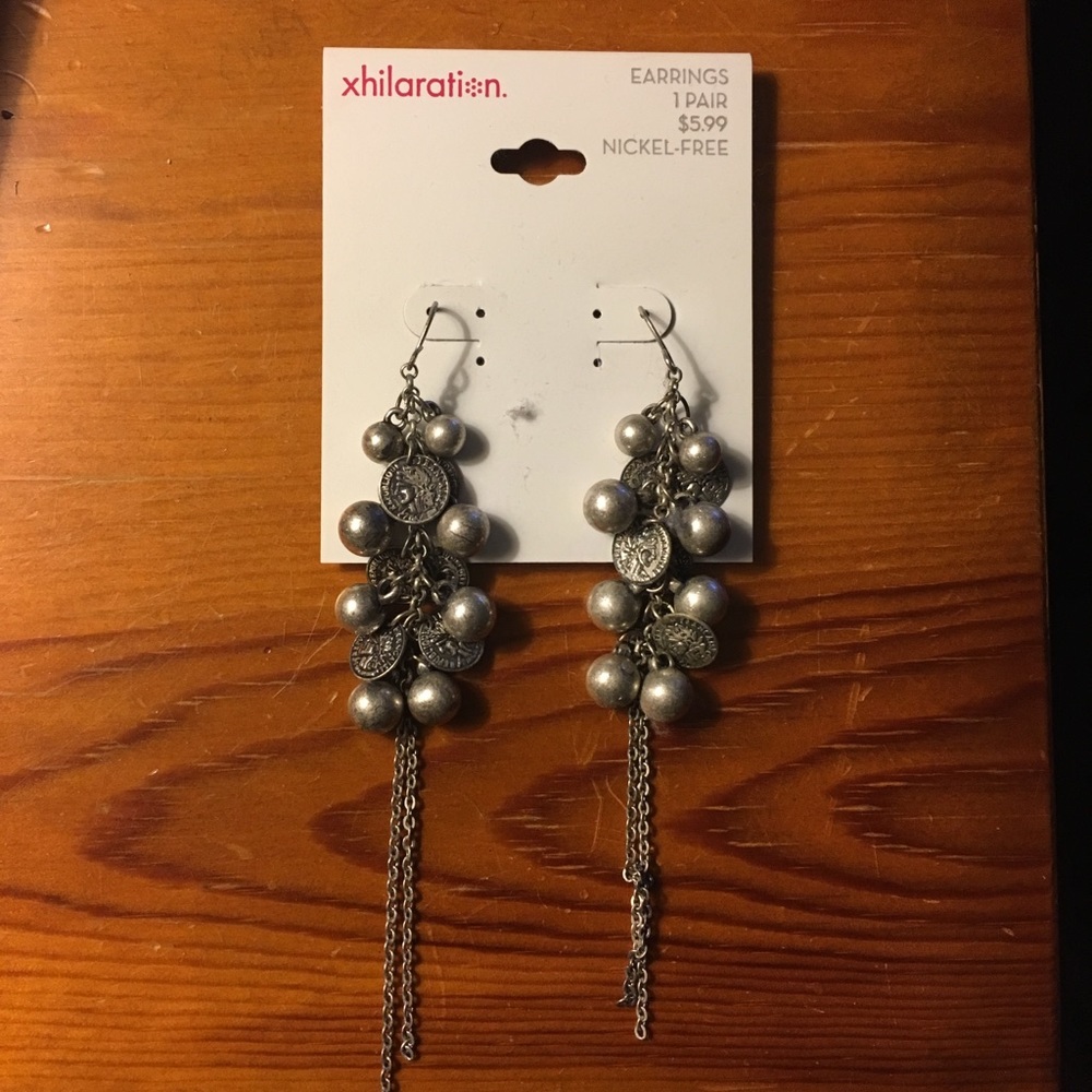 NWT: Xhilaration Earrings Brand New Silver Coin Nickel Free